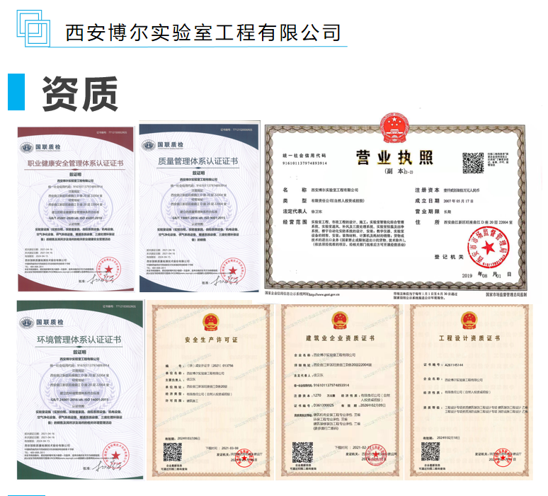西安博尔实验室资质